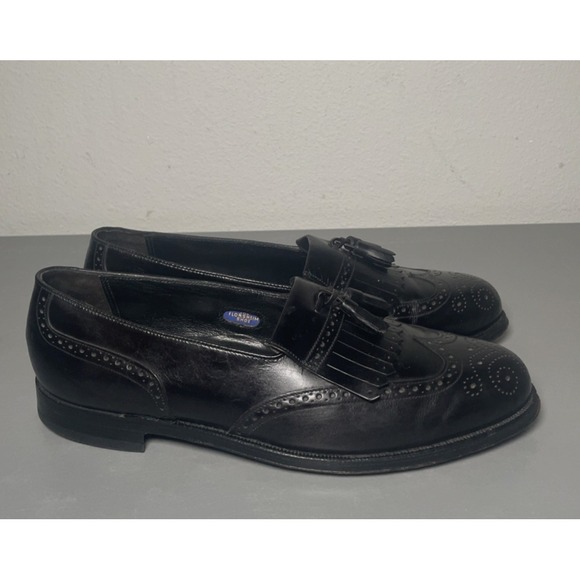Florsheim Lexington Black Tassel Wingtip Loafers Size 8.5 D Designer Collection main image 8
